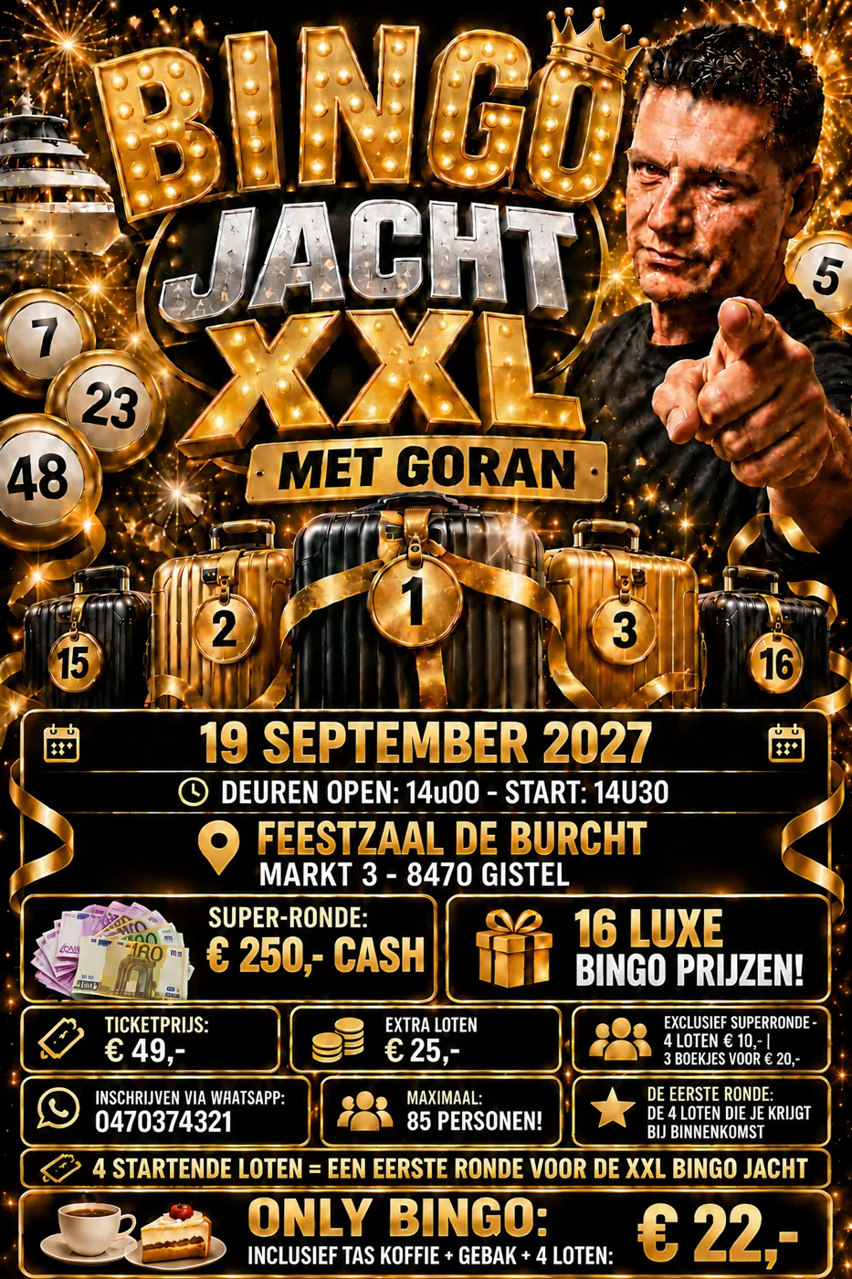 Luxe Bingo met koffie en gebak