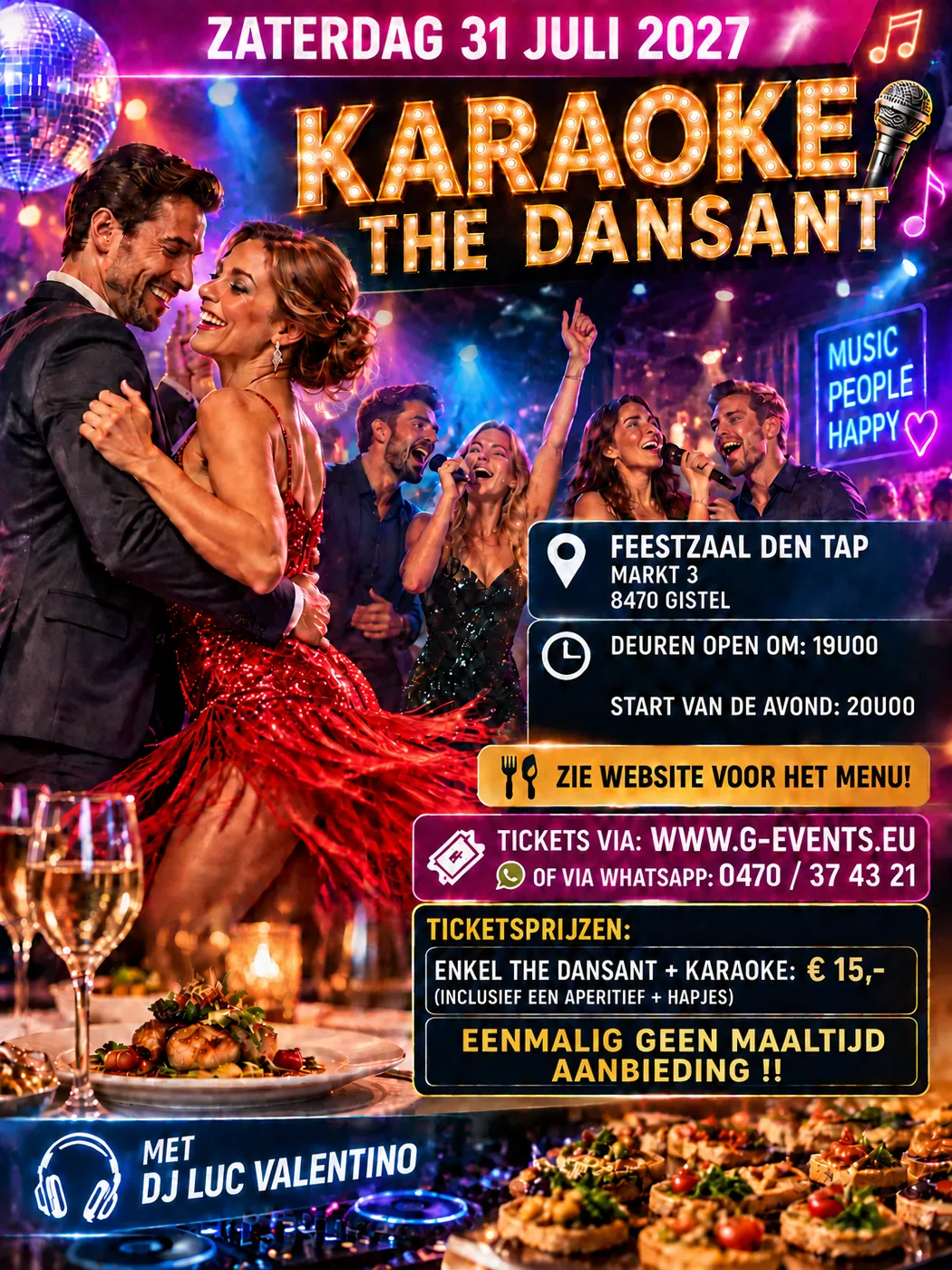 The Dansant: karaoke en dansavond